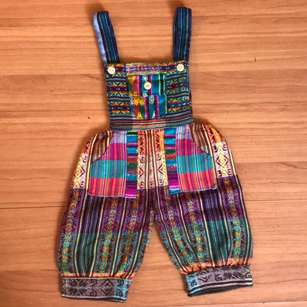 Pachamama Baby Patchwork Overalls